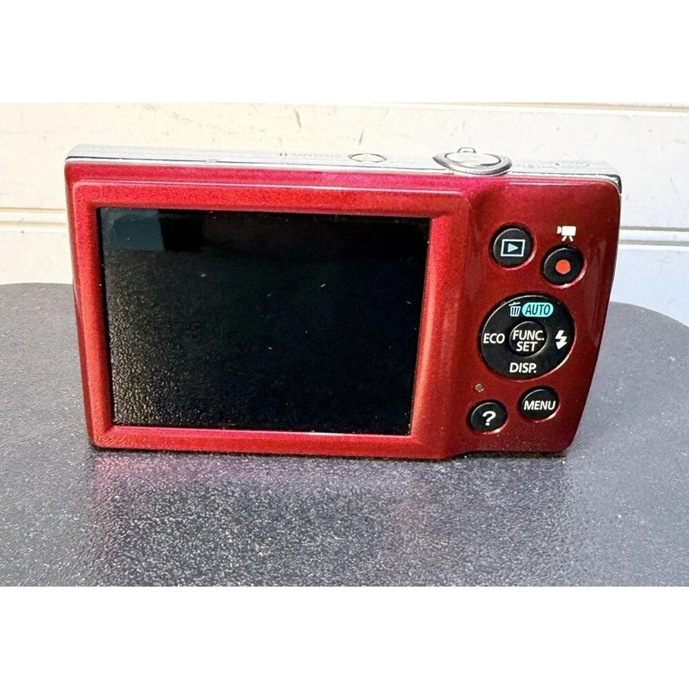 Red Canon PowerShot ELPH 140 IS  16.0 MP W/box, Card, Battery & Charger -Tested-